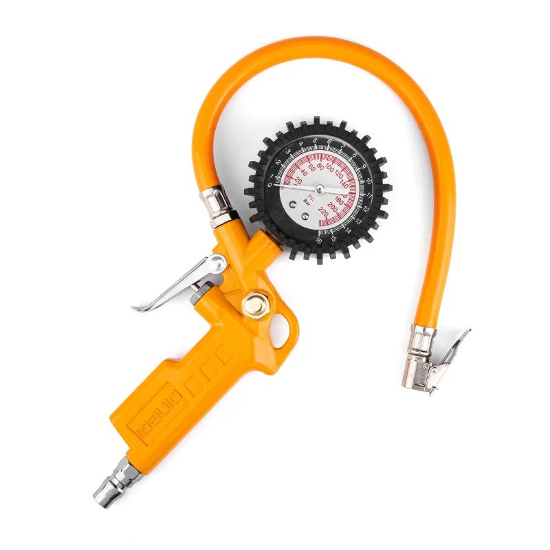 DINGQI  Hot Selling Universal Tire Repair Tool Tire Pressure Gauge Tire Inflating Gun