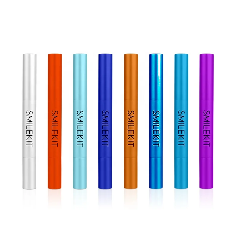 Professional Custom 2/3ml Teeth Whitening Gel Press Pen Private Logo Twist Teeth Whitening Pen