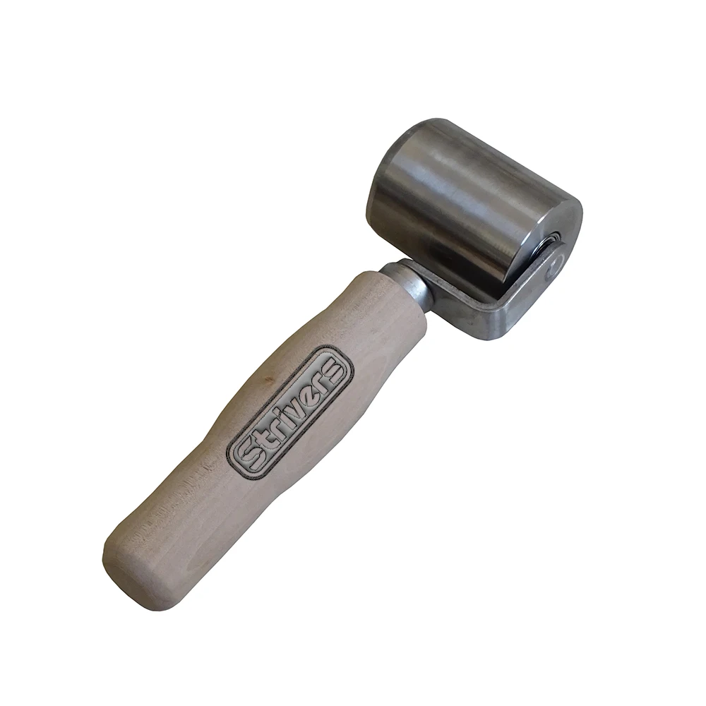 65mm Handle Stainless Steel Seam Roller for PVC TPO Roofing Tape and Vinyl Plank Flooring Plastic Welders Accessories