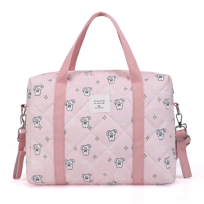 Fashionable Polyester Colorful  Waterproof  Travel portable  Large Capacity Crossbody   Mommy Nappy Bag Diaper Bag For  Babies