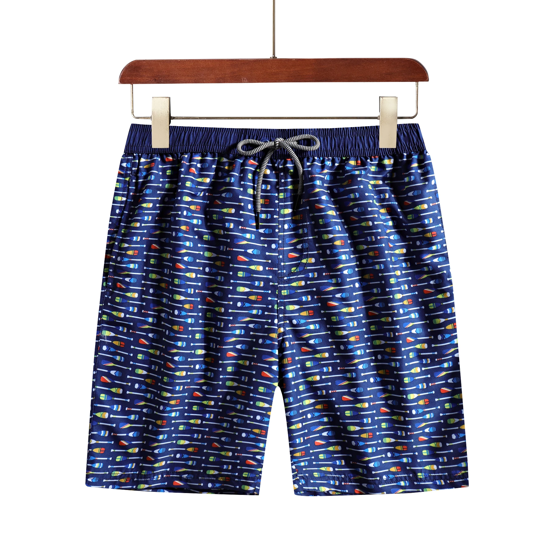 Custom Printed Sexy Mens Trunks 4 Way Stretch Tailored Swim Pants Men Beach Board Shorts