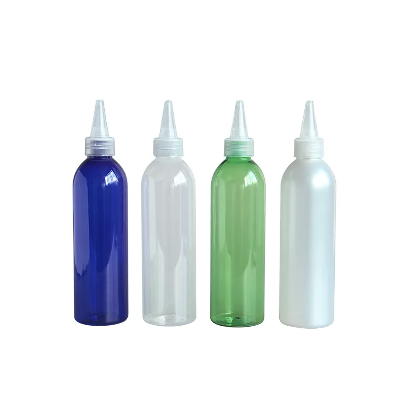 Cheap 30 60 120 Ml Pet Plastic Tattoo Ink Bottle Empty Squeeze Twist Top Cap hair Oils Applicator Bottles With Nozzle