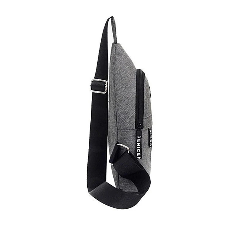 Hot sale Antitheft Earphone Hole Waterproof Pvc Sport Shoulder Sling Crossbody Custom Men Chest Pack Bag Men Sling Bag