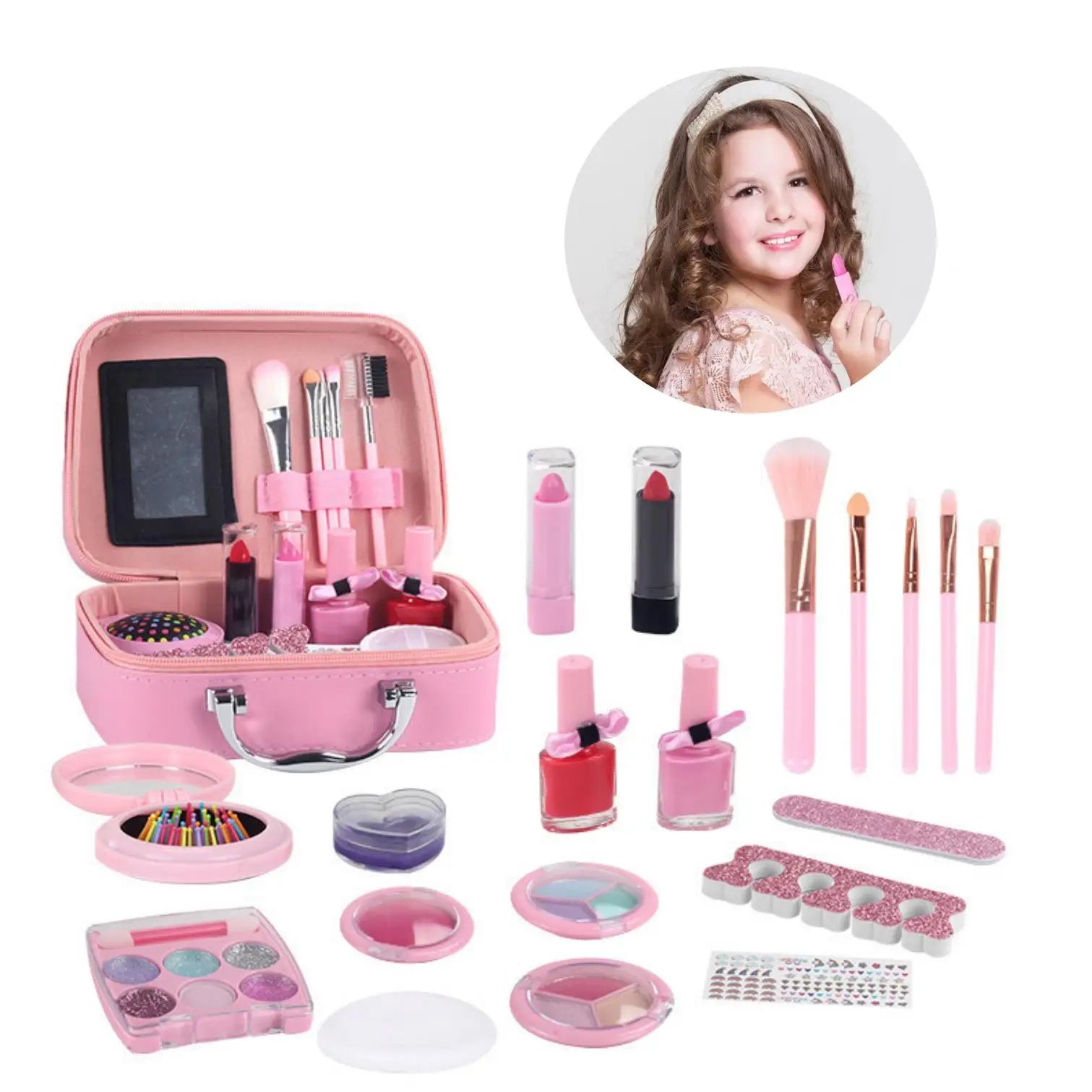 MI Trending Products 2024 New Arrivals Non-toxic Real Makeup Toys Games Gift For Little Girl Make Up Makeup Sets For Girls