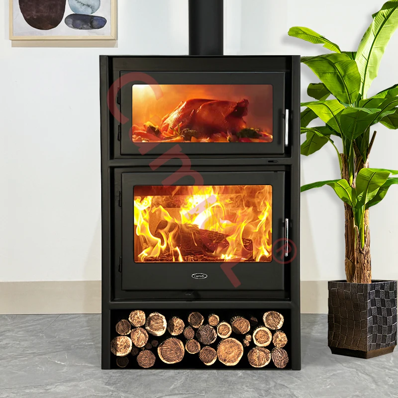 Modern design  Indoor stove wood burning stove with oven
