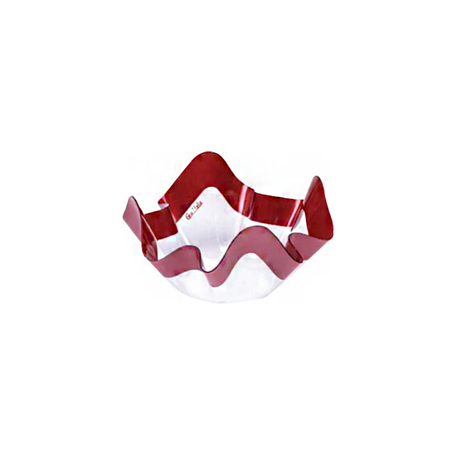Wholesale Red Mini Bowl PET Plastic Bowl Flower Shaped Crystal Clear Snack Serving Plate for Home, Office, Party No reviews yet