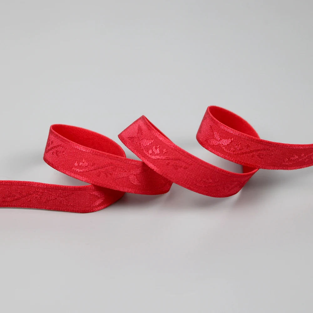 Custom Nylon Spandex Bands Logo Band Underwear Shoulder Elastic JACQUARD Elastic