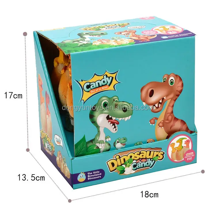 High Quality Candy Toys Dinosaur tube bubble tube Toy 6 models mixed Fancy Sweet Candy sugar toys
