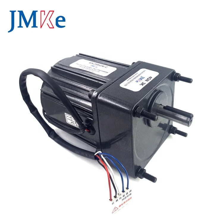 JMKE Cheap gear head motor 220V 25W 10mm shaft motor with gear 4RK25GN-C 4GN gear motor