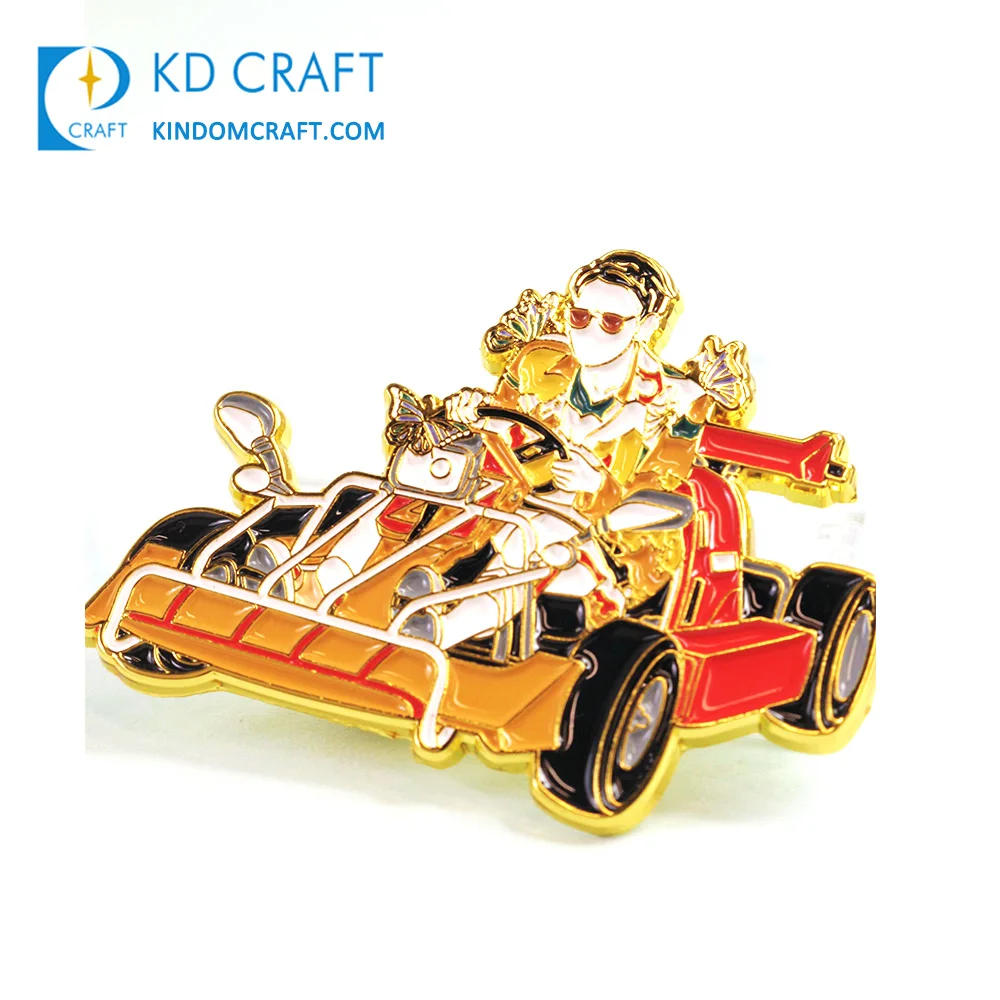 Custom Enamel Pin TV Show Metal Glitter Dome Epoxy Resin Lapel Pin Badge