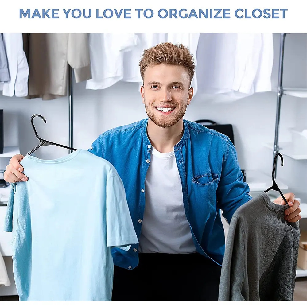 Custom Clothes handers biodegradable portable print plastic wall mounted Hoot coat hangers with logo