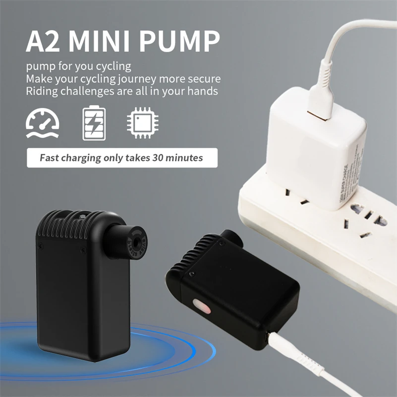 2024 Top Sale A2 A3 A3 Max BL01 QB08 Mini Portable Wireless Cycle Bike Air Compressor Pump Electric Bicycle Air Inflator Pump