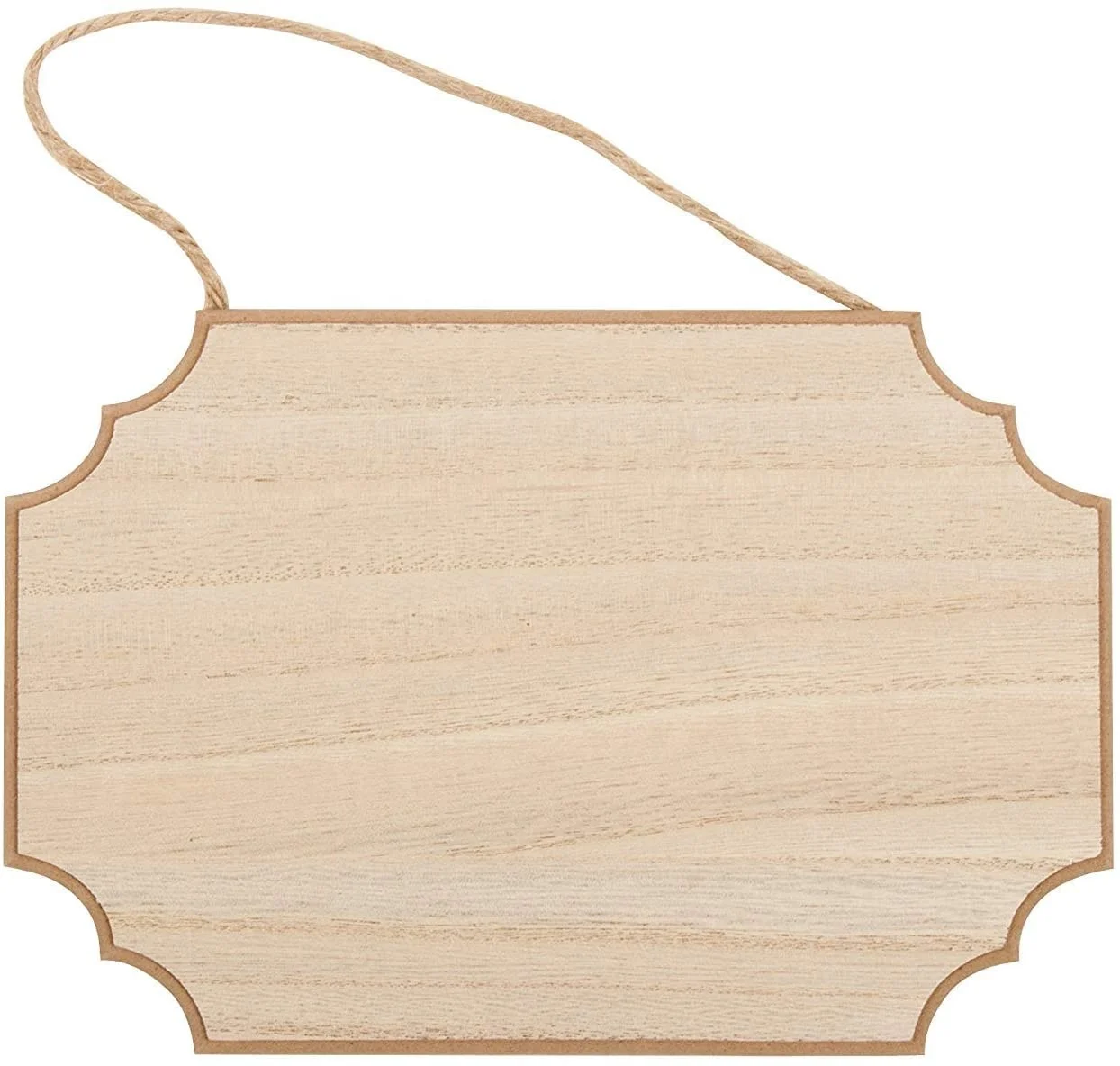 Plaque Sign Door Knob Hangers Unfinished Blank Hanging Wood for Crafts Wood Carton Box Love Nautical Christmas Wooden Ring E0