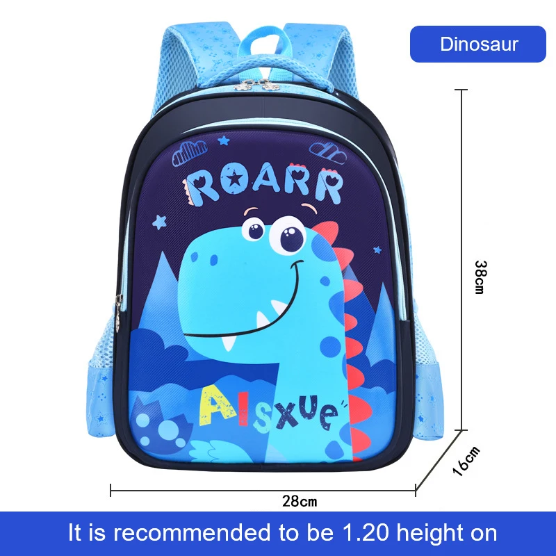 2022 New  Factory Children Book Bag Cartoon Dinosaur Unicorn Boys Girls Primary Student Cute School Backpack