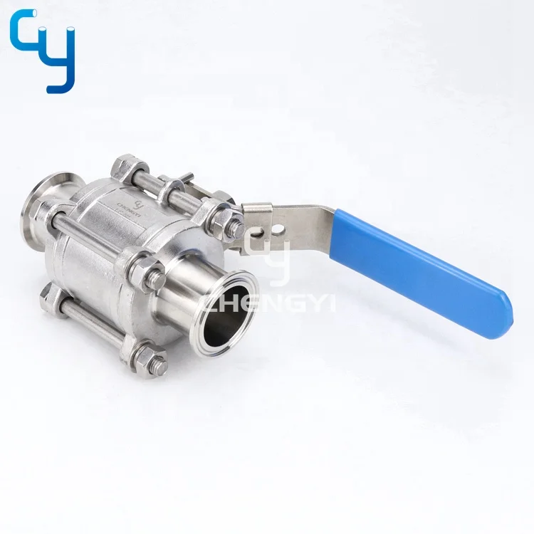 Weld Thread Stainless Steel 3-pc Ball Valve