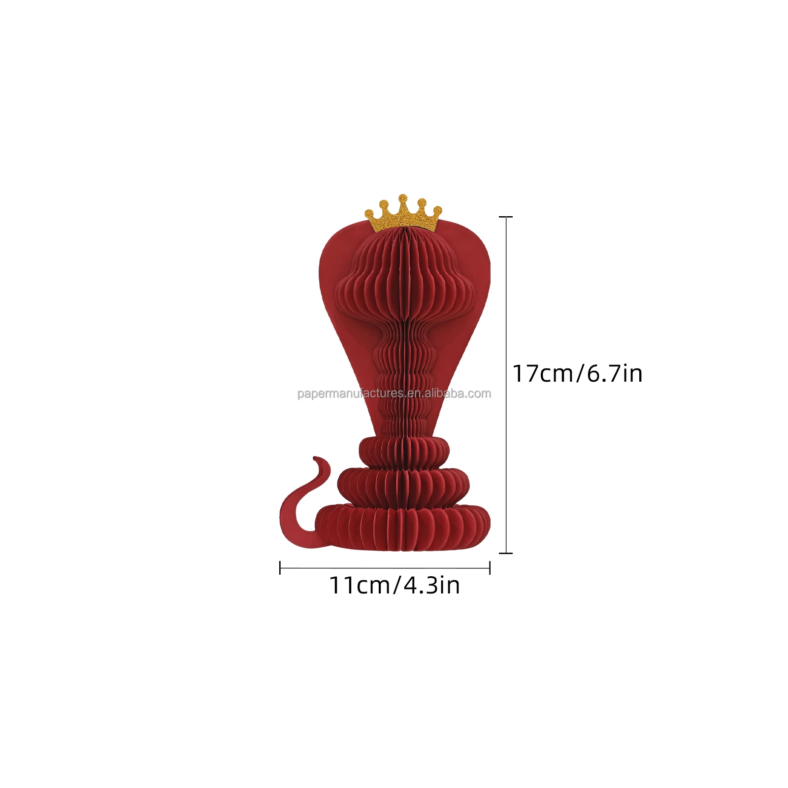 Zodiac Snake Chinese New Year Holiday Supplies Design Ornament Paper Decoration Windows Home Decor