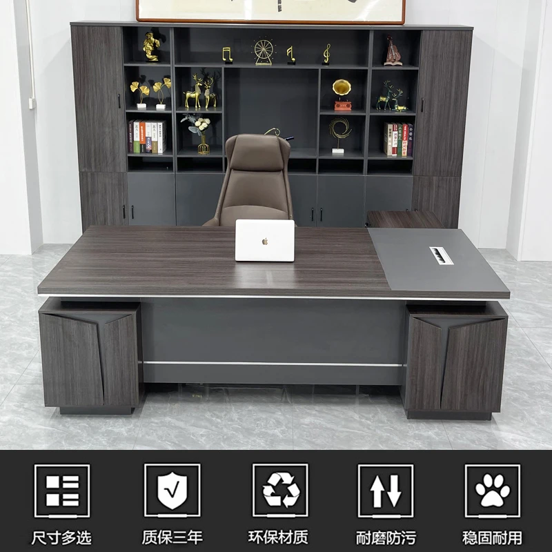 Chuangyue Boss Desk Simple Modern President Table and Chair Combination Large Desk Manager Supervisor Office Furniture