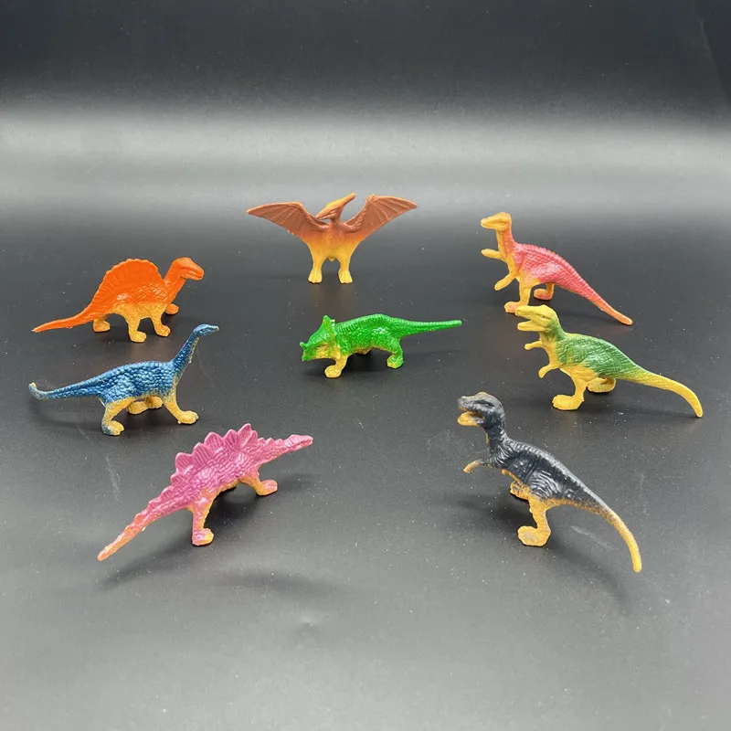 Wholesale Colorful Cute Figurine Soft Plastic Mini Dinosaur Model Toy Diy Toys Sets For Kids Children Girls