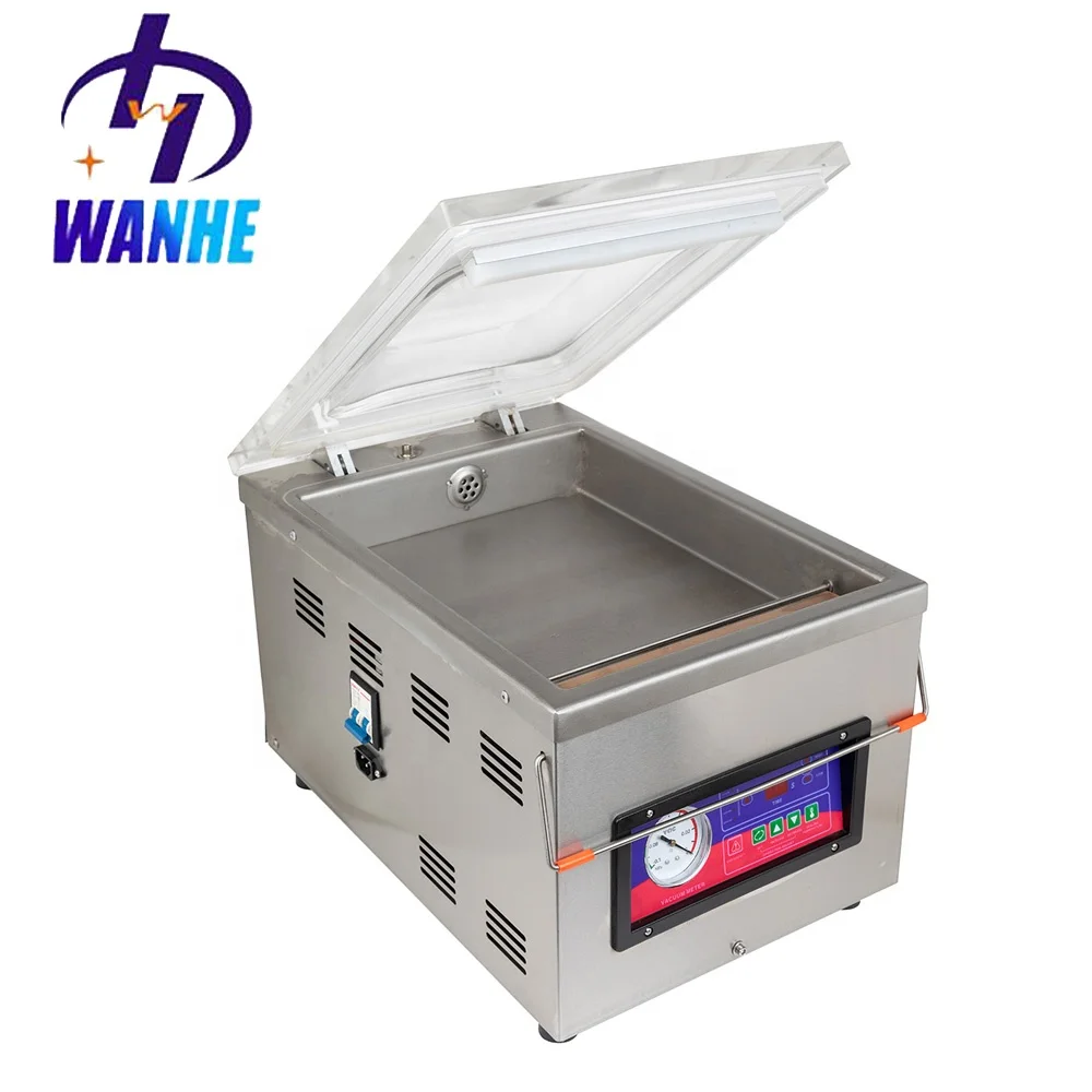 WANHE China Manufactory DZ 300 tea rice small table top commercial vacuum packing machine portable vacuum bag packing machine