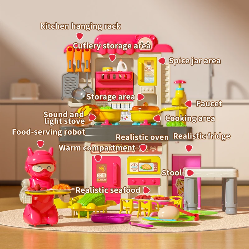 Little Chef Music Toddler Sizzling Kids Cooking Set Toy Other Pretend Play Preschool Boys Plastic Housekeeping Kitchen Toys Boys