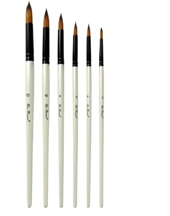 2023 Hot Selling 10 Pcs /set Artist Watercolor Oil Paint Brush High Quality Painting Brushes For Watercolor