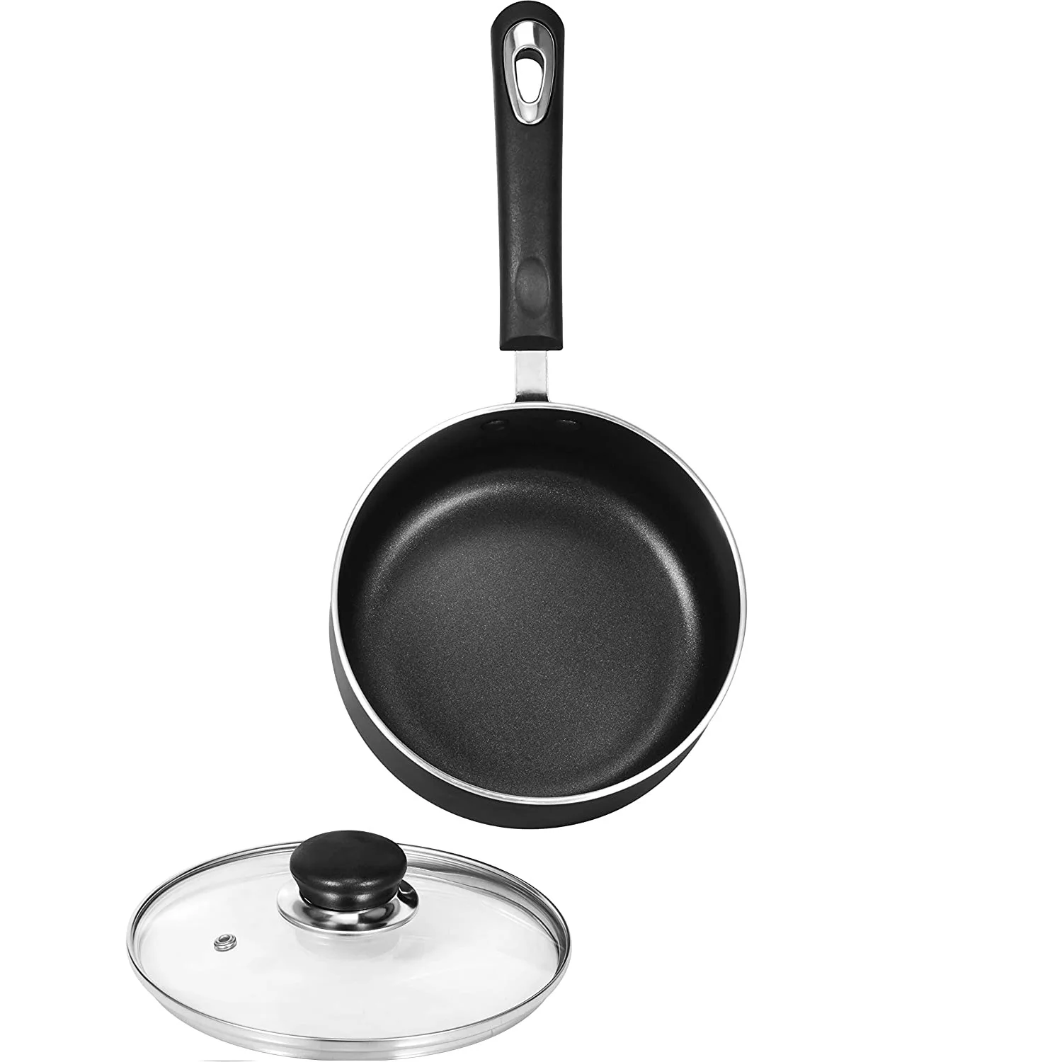 Горячая Распродажа, Алюминиевая антипригарная сковорода со стеклянной крышкой для многофункциональной семейной кухни или столовой