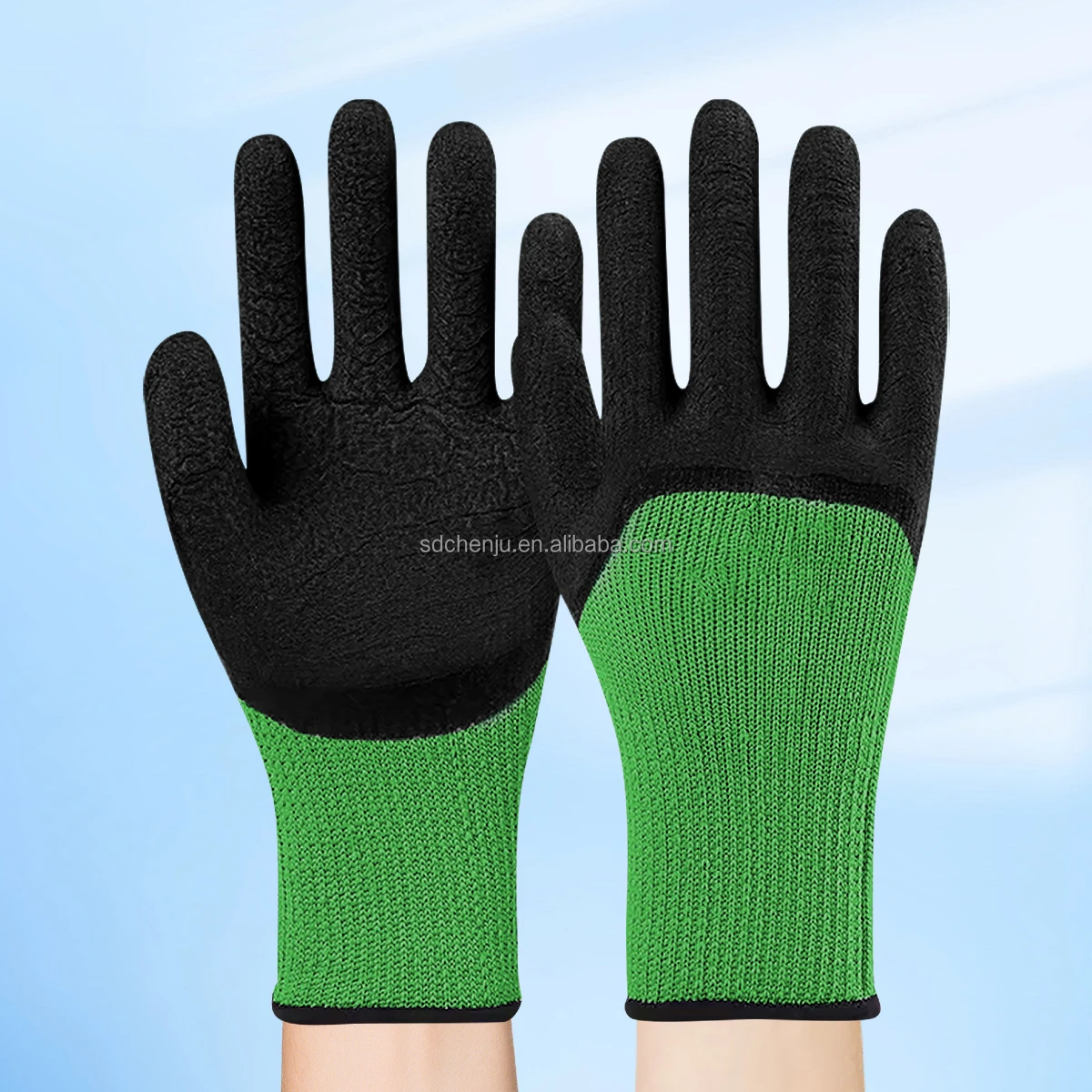 New Custom Wholesale Waterproof Oil-resistant PVC Solvent Resistant Safety Working Gloves