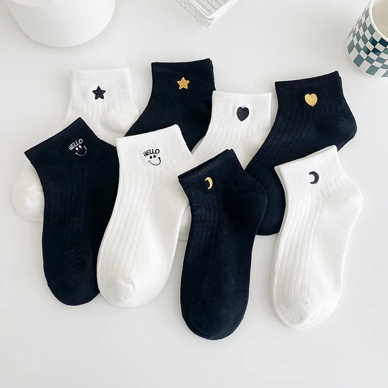 2024 Custom Logo Solid Color Acrylic Eco-friendly Socks Men Women Casual Spring Crew Socks