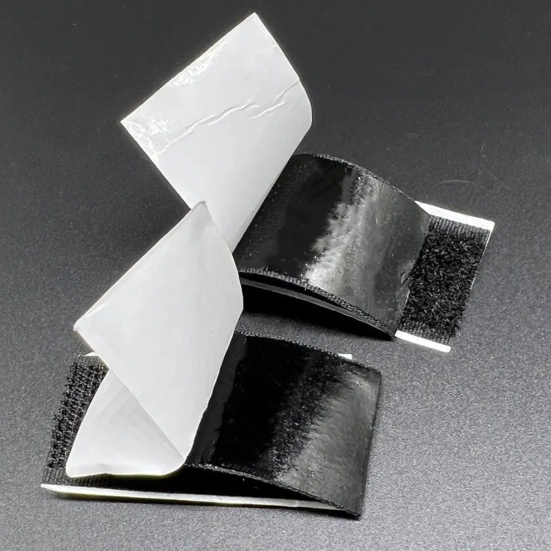 Heavy Duty Adhesion Strip Tape Self-Adhesive Sticky Back Interlocking Nylon Fabric Fastener Cable Tie Hook Loop Tape Reusable