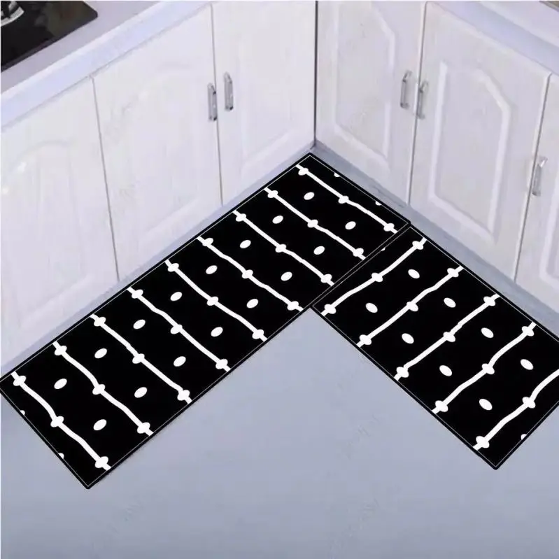 
 Моющийся фланелевый поливинилхлоридный нескользящий ковер с принтом, кухонный напольный коврик, коврики для ванной, набор ковриков, ковер  