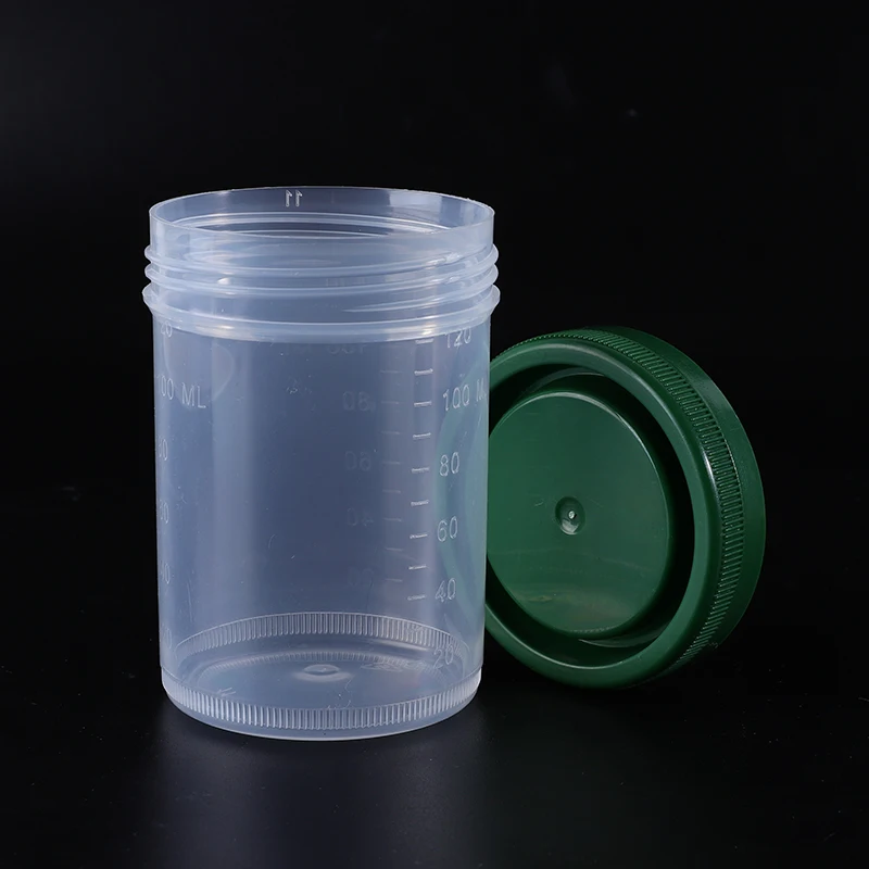 Good Sealing 4oz 120ml Formalin Cup Plastic Sample Cup with Screw Top