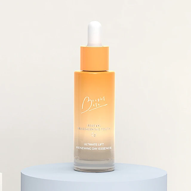 Tall Turkey Glass Bottle Slim Glass Dropper Bottle Transparent Glass+frost PP Pump NBR Dropper Screen Printing Cosmetic CN;SHG