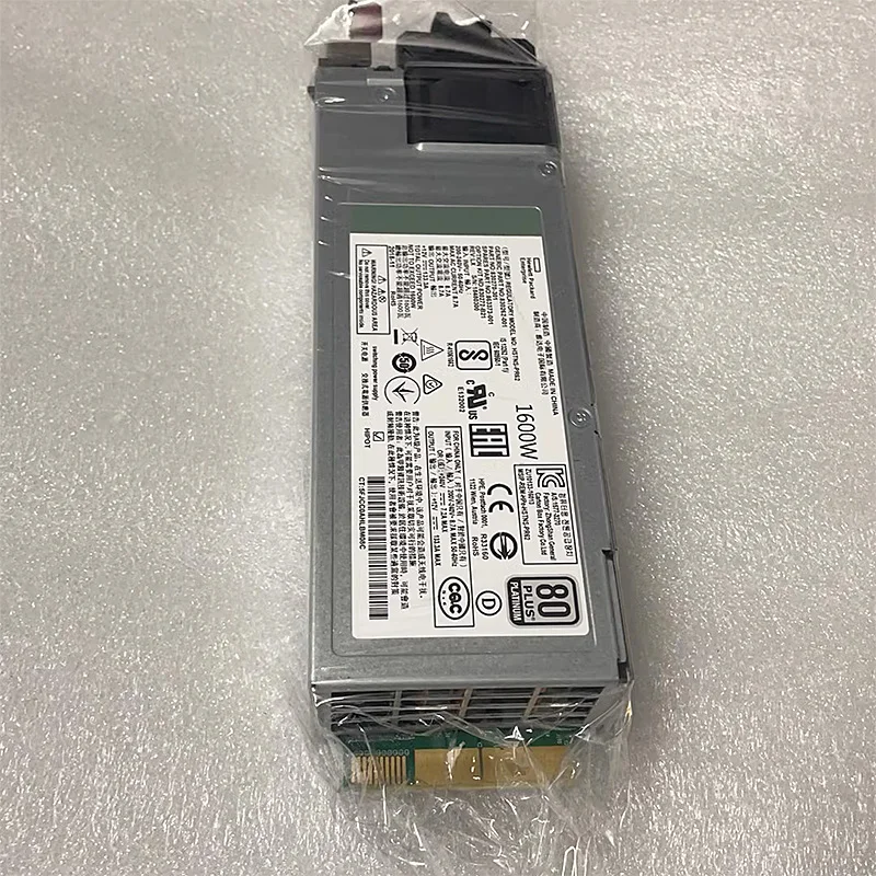 Original HPE 1600W Power Supply P38997-B21 for Server Rack Xeon Processor Hot Plug Platinum 1600W Kit in Stock