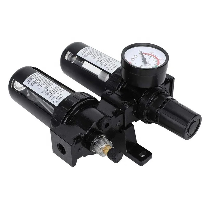 Zhanye quality 5-60 degree aluminum alloy + plastic air compressor oil water separator pneumatic air filter pressure regulators