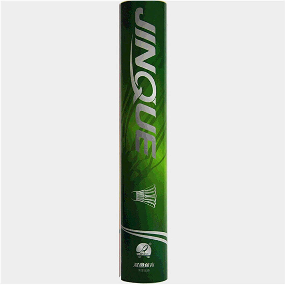 Doublefish Green Jinque Feather Shuttlecock Professional Badminton Shuttlecock