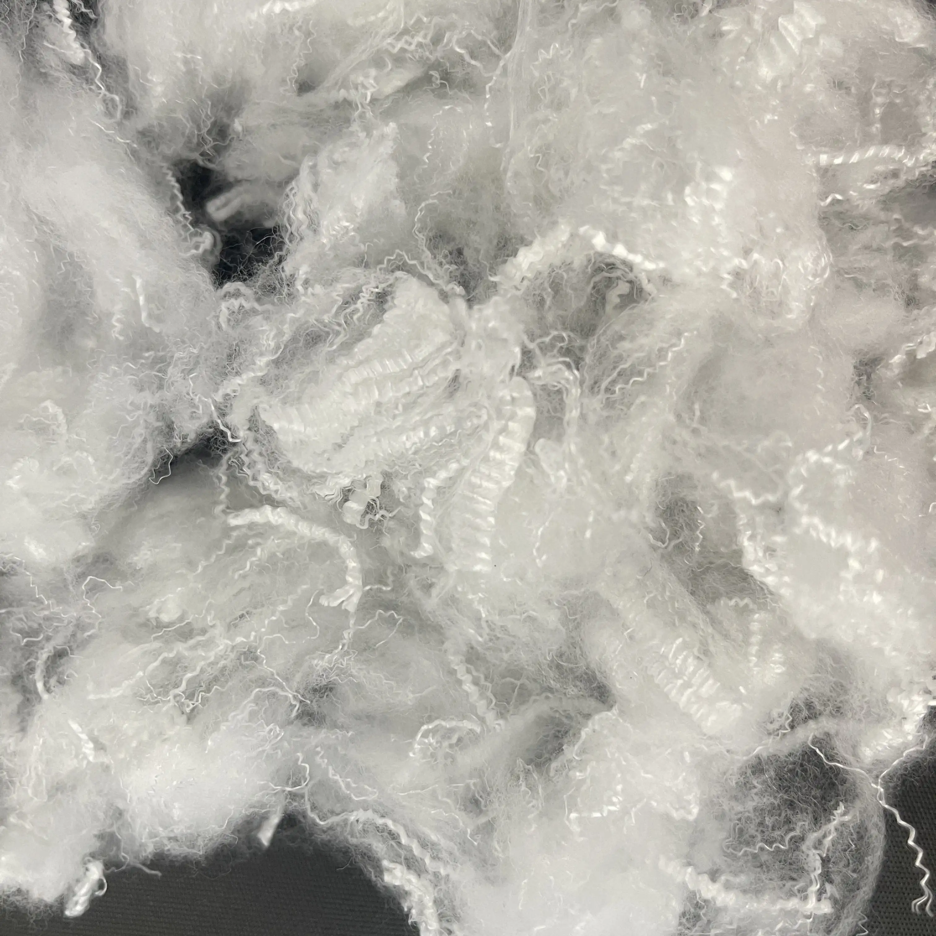 New 1.2D*25mm Polyester Fiber Materials Satple Fiber Fill Product No Silicon