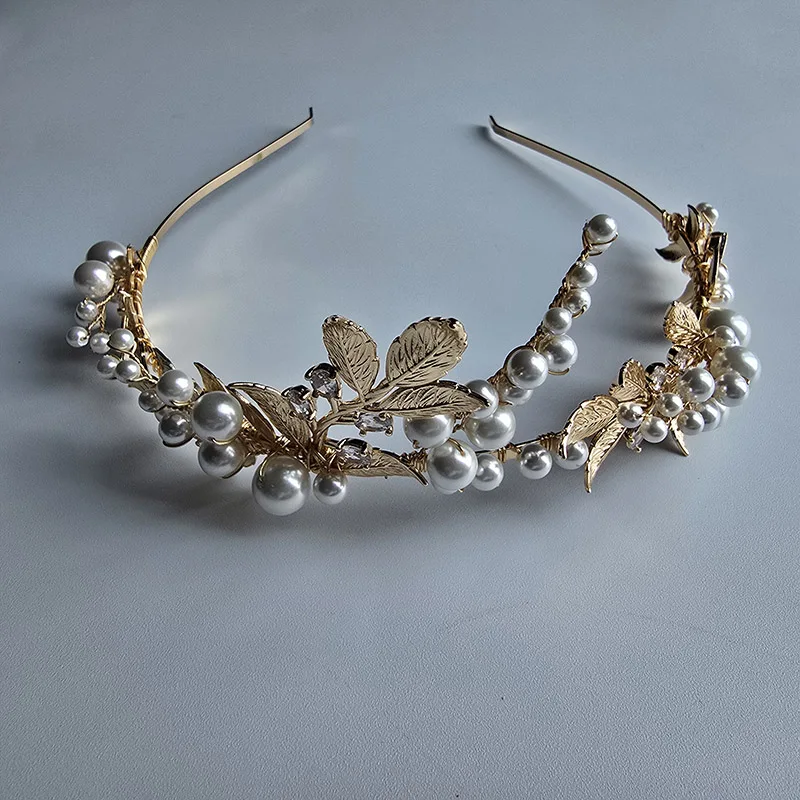 Свадебные украшения ручной работы из сплава циркония и жемчуга