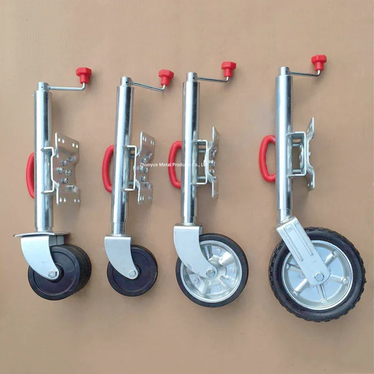 Spare Wheesl Parts Metal Rim Solid Rubber Tyre 200X50mm for Trailer Jockey  Wheels