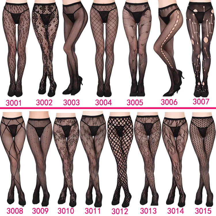 New Halloween Nylon Fishnet Tattoo Patterned Tights High Waist Suspender Fishnet Stocking Super Elastic Sexy Pantyhose for Women