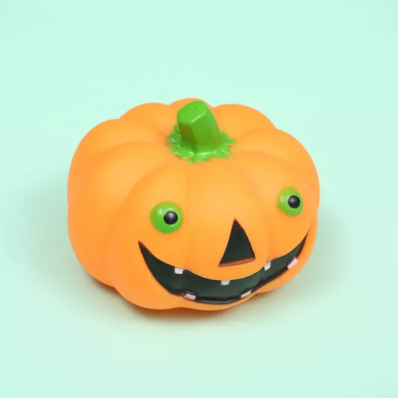 Holiday Custom Unique New Design Skull Pumpkin Bath Toys Baby Halloween Rubber Duck Toy