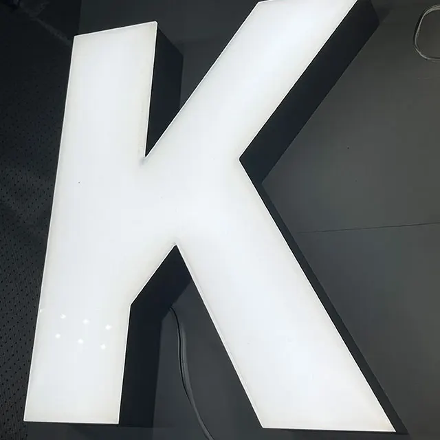 frontlit channel led letter light store business outdoor large storefront letters for business signs pizza shop sign