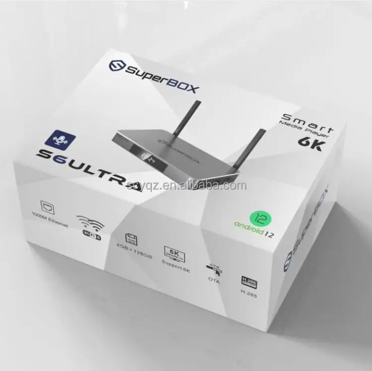 Лидер продаж супербокс S6 ULTRA TV BOX Media Player 4 ГБ + 128 Wi-Fi 6
