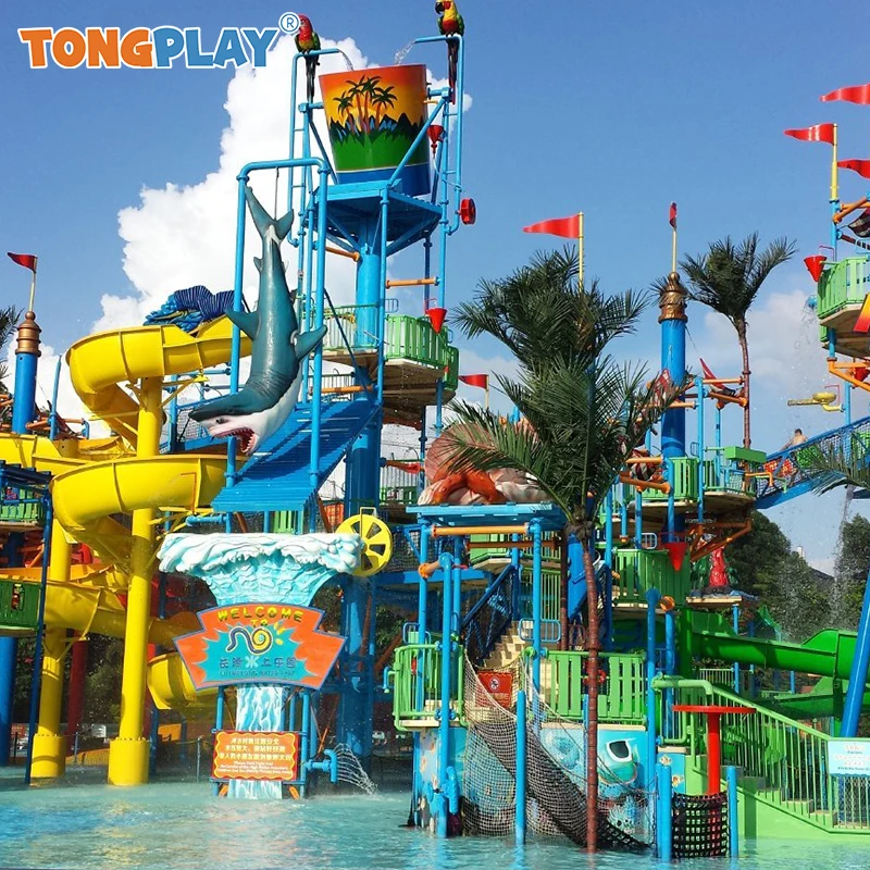Creative joy custom-made wave pool water village amusement equipment hot-selling outdoor water park water playground