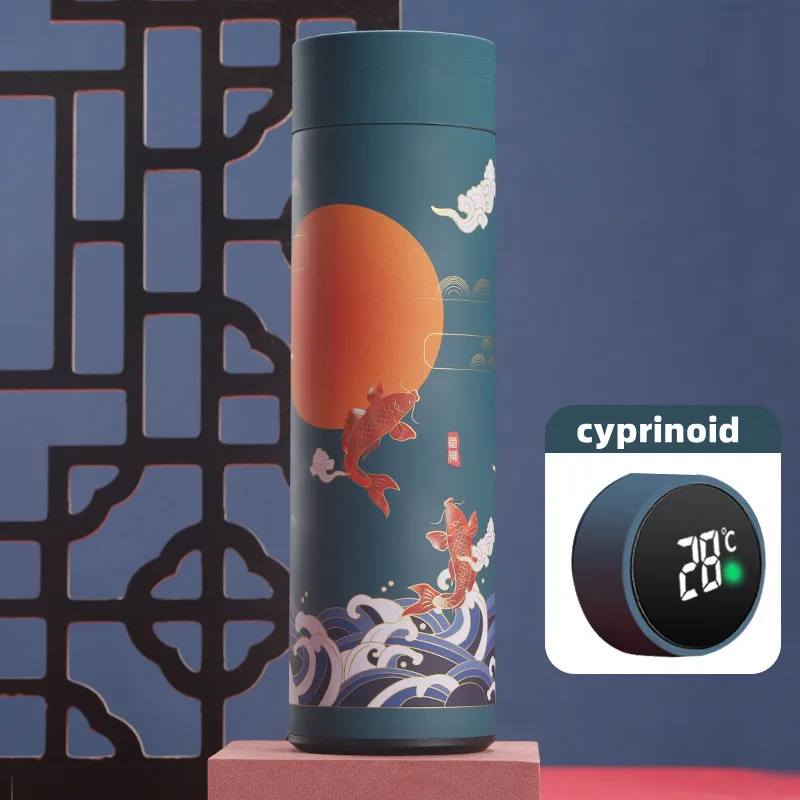 Stainless Steel Double Wall Vacuum Smart Water Bottle With Temperature Display bottle water