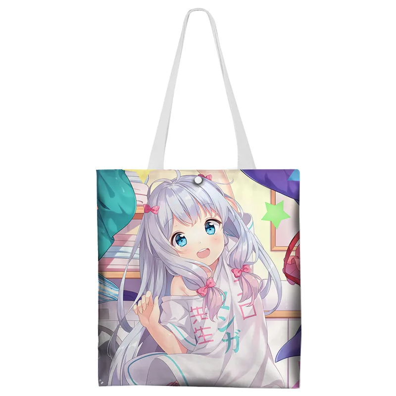 Cartoon Kakashi Shopping Bag Anime Re Zero Starting Life In Another World Fashion Canvas Bag