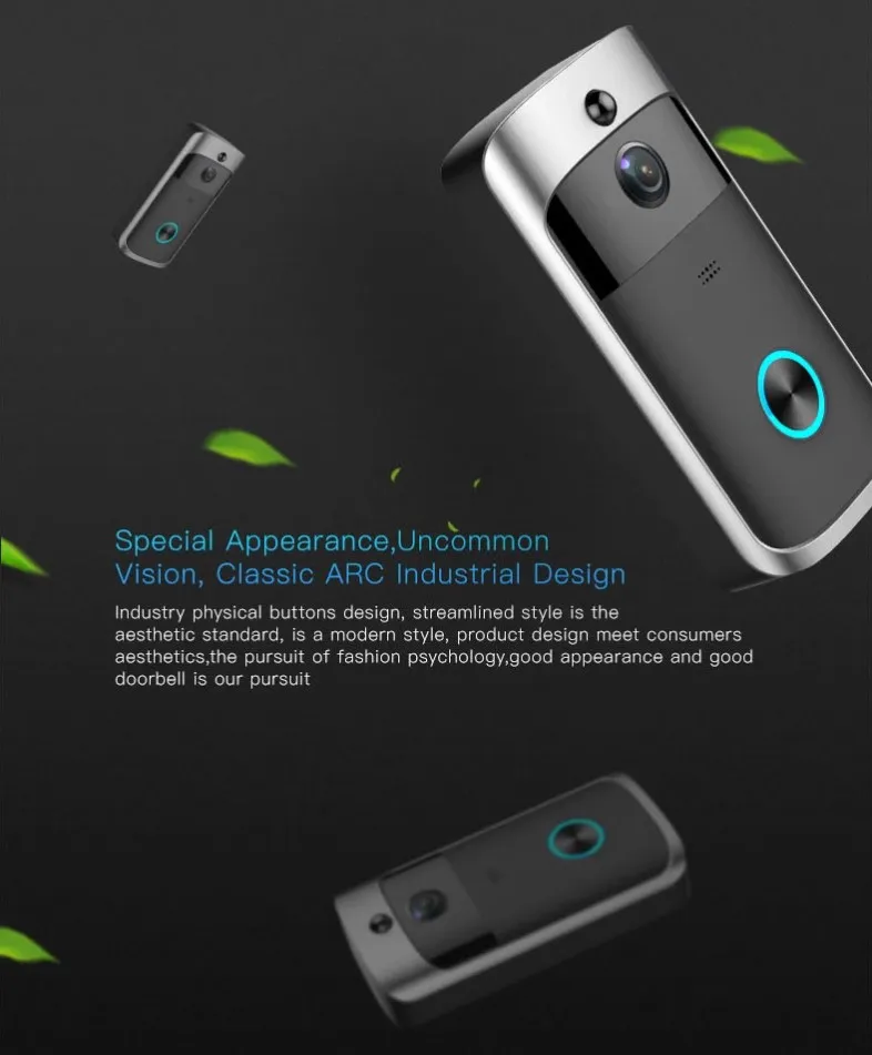 Made in China Doorbell Camera Wireless Ring Video Smart Phone Call Visual Recording Monitor Intercom Door Bell