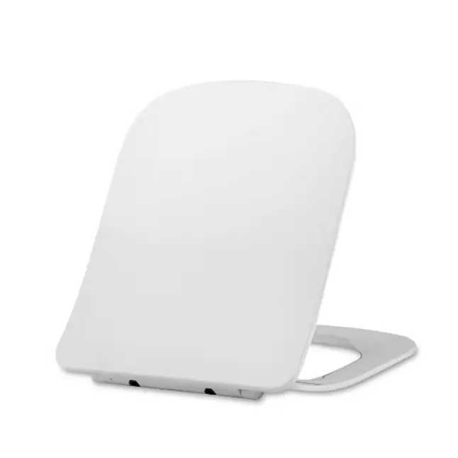 Square thin slim Quick Release Toilet Seat Square Shape Urea Soft Close seat cover for wall hung toilets
