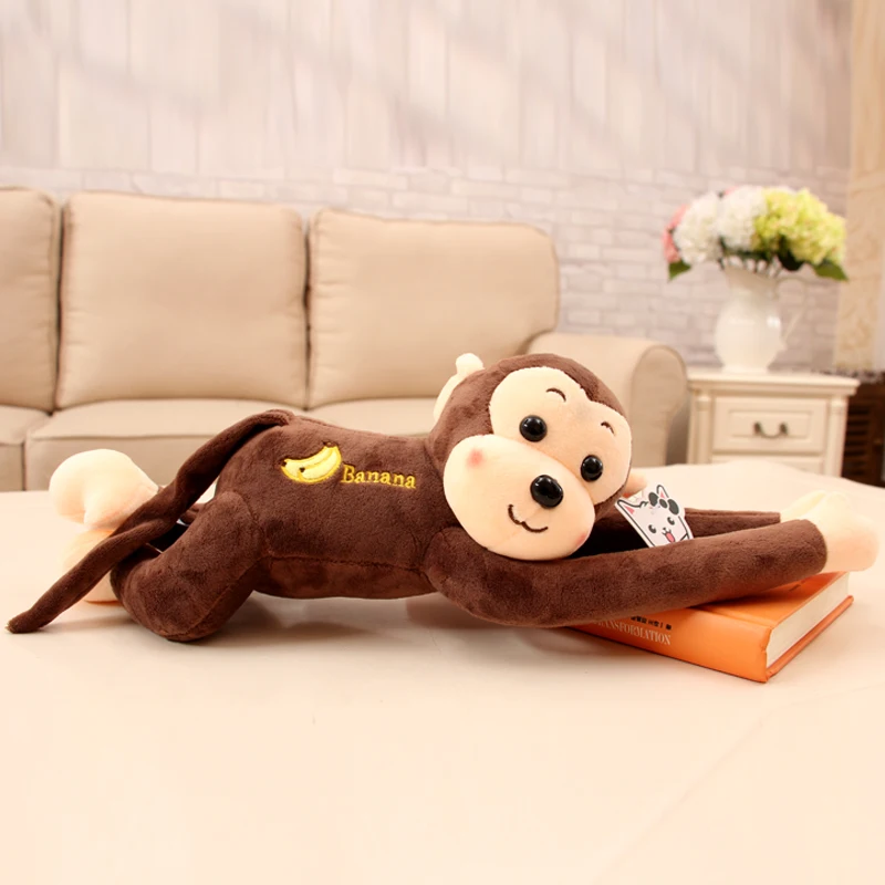 Custom cheap long arms and legs plush monkey stuffed animal plush toys