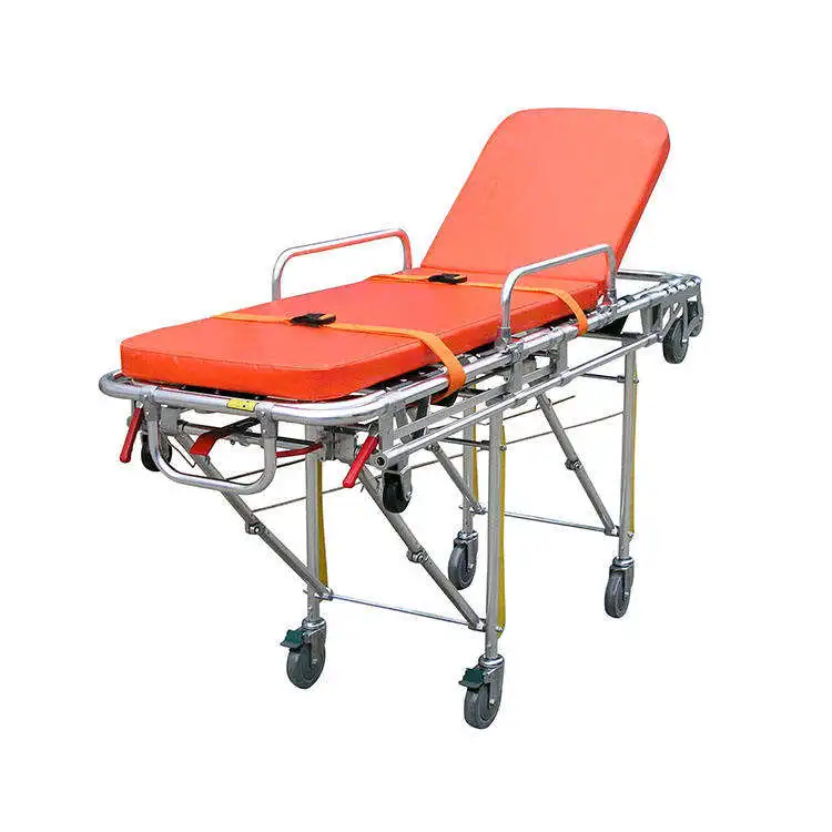 Factory Wholesale First aid trolley stretcher loading patient transfer aluminum alloy Ambulance Stretcher