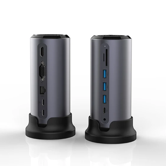  Pulwtop Прямая поставка с фабрики usb Зарядка доки 12 в 1 HDMI концентратор тип usb-c